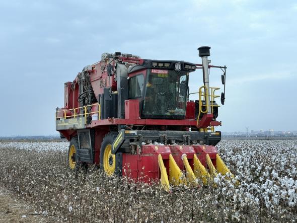 农业农村部农业机械化总站在新疆开展国产棉花混动收获机综合测评